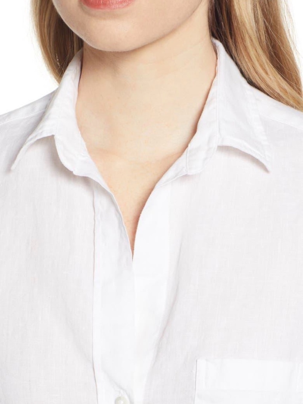 Grayson White Linen Button-Front Shirt